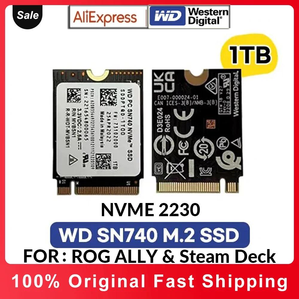   WD SN740 2TB 1T M.2 SSD 2230 NVMe PCIe4.0,  ũ GPD α ٸ ǽ Ʈ º ̴ PC ǻͿ